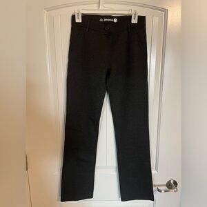 Betabrand gray straight leg comfy slacks size small petite.